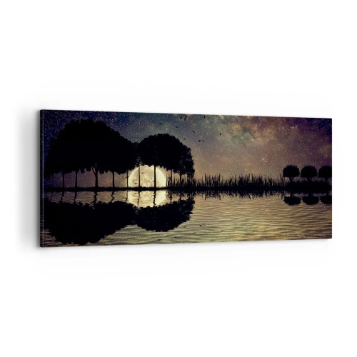 Obraz na plátně - Noc na konci světa - 100x40 cm