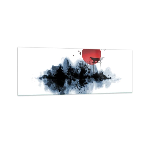 Obraz na skle - Japonský pohled - 140x50 cm