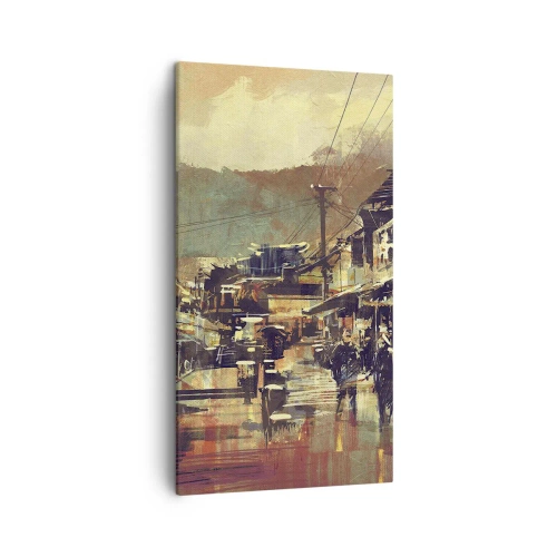 Obraz na plátně - Život jako bohatství šedi - 45x80 cm
