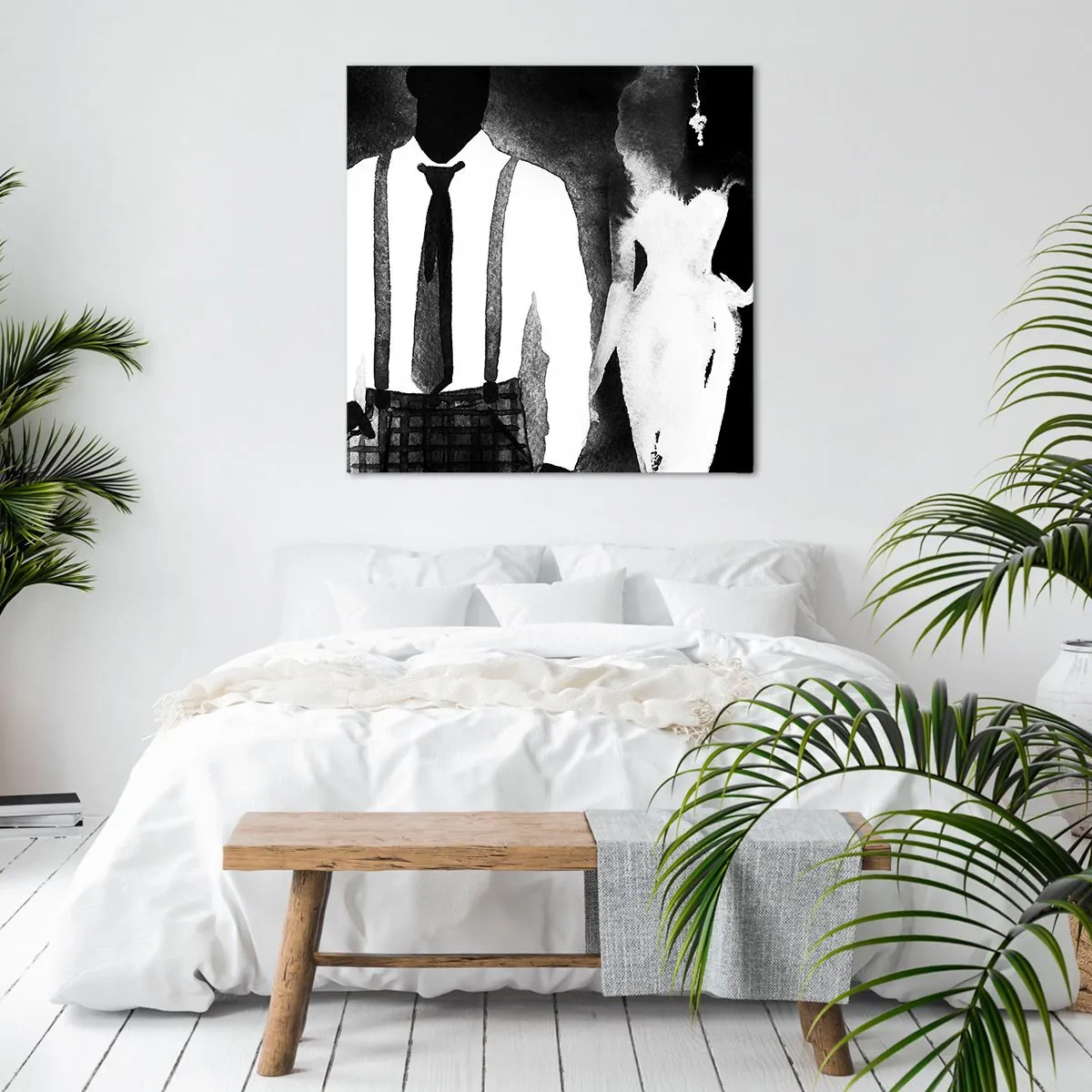 Obraz na plátně - Ve stylu noir - 70x70 cm