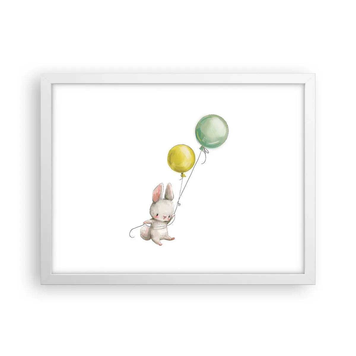Plakát v bílém rámu - Já poletím také! - 40x30 cm