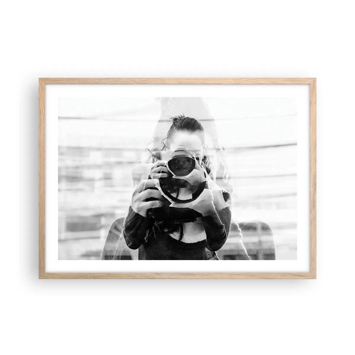 Plakát v rámu světlý dub - Tvůrce a materiál - 70x50 cm