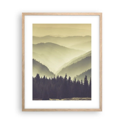 Plakát v rámu světlý dub - Za sedmero horami… - 40x50 cm