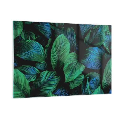Obraz na skle - V zeleném davu - 120x80 cm