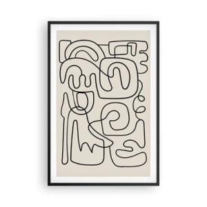 Plakát v černém rámu - Podle stopy - 61x91 cm