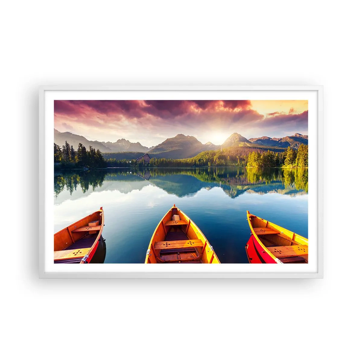 Plakát v bílém rámu - Nic proti přírodě - 91x61 cm