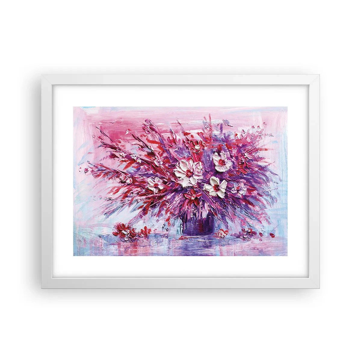 Plakát v bílém rámu - Nevinnost a vášeň  - 40x30 cm