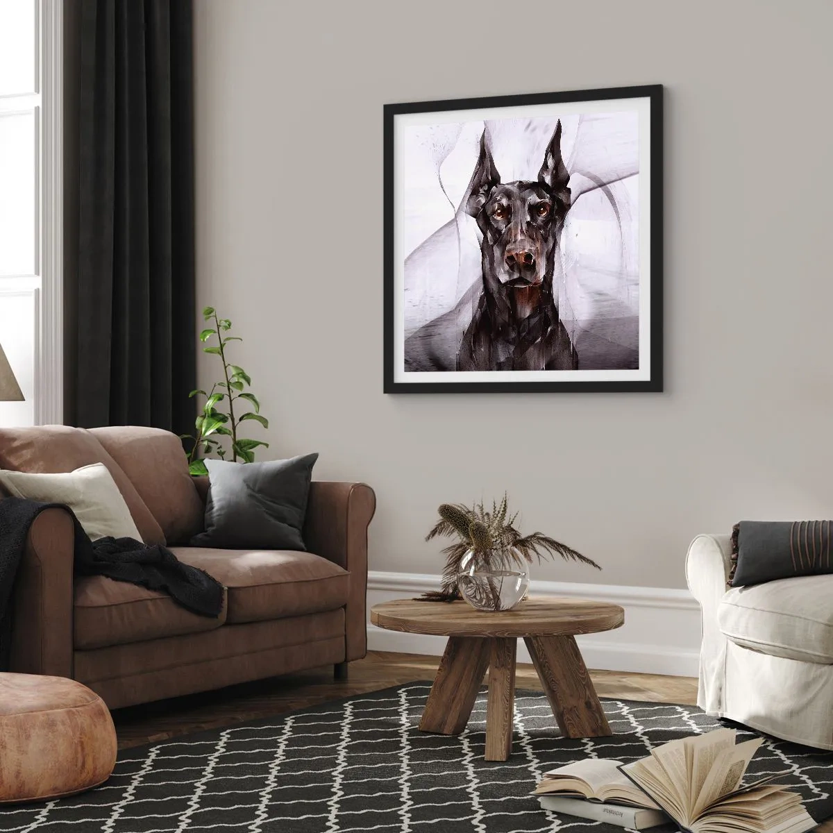 Plakát v černém rámu - Z urozeného rodu - 60x60 cm