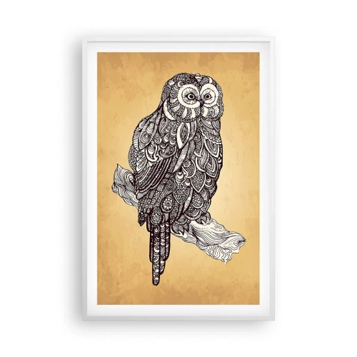 Plakát v bílém rámu - Mistrovské ornamenty moudrosti - 61x91 cm