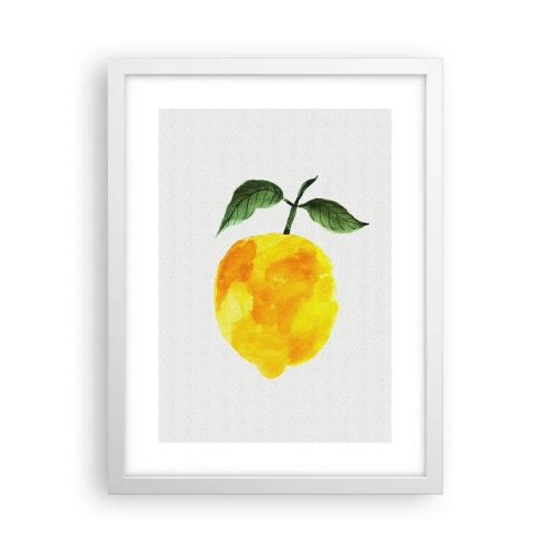 Plakát v bílém rámu - Jak poznat chuť slunce - 30x40 cm