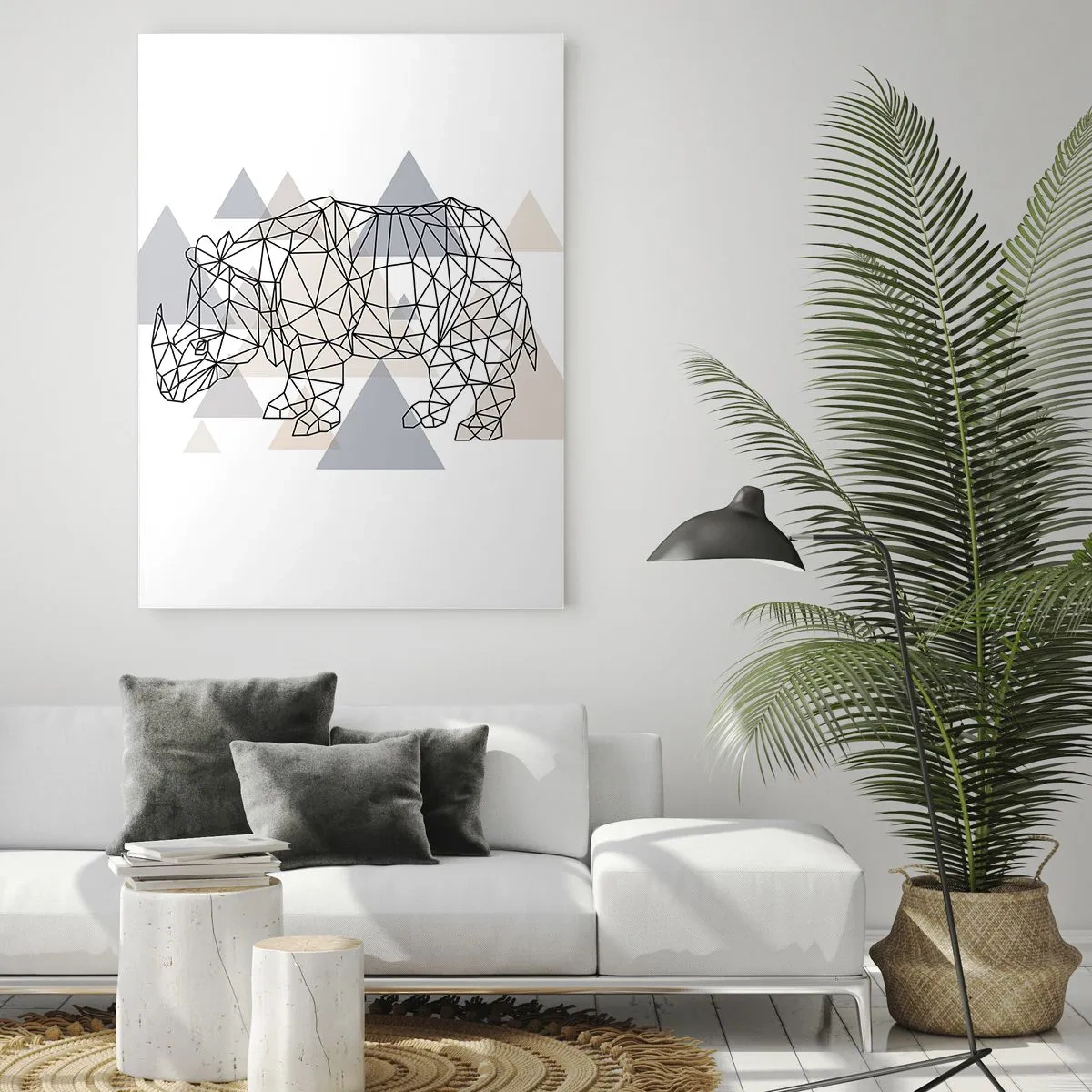 Obraz na skle - Struktura síly - 50x70 cm