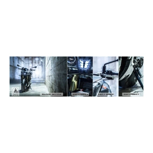 Fototapeta Vzorek Standard Eco - Než zařve motor - Automobilový průmysl, Motorka, Sport - 100x30 cm
