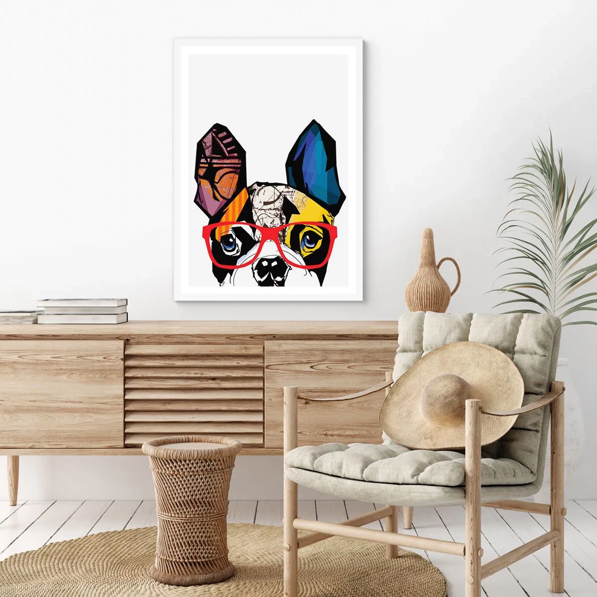 Plakát v bílém rámu - Intelektuál - 50x70 cm