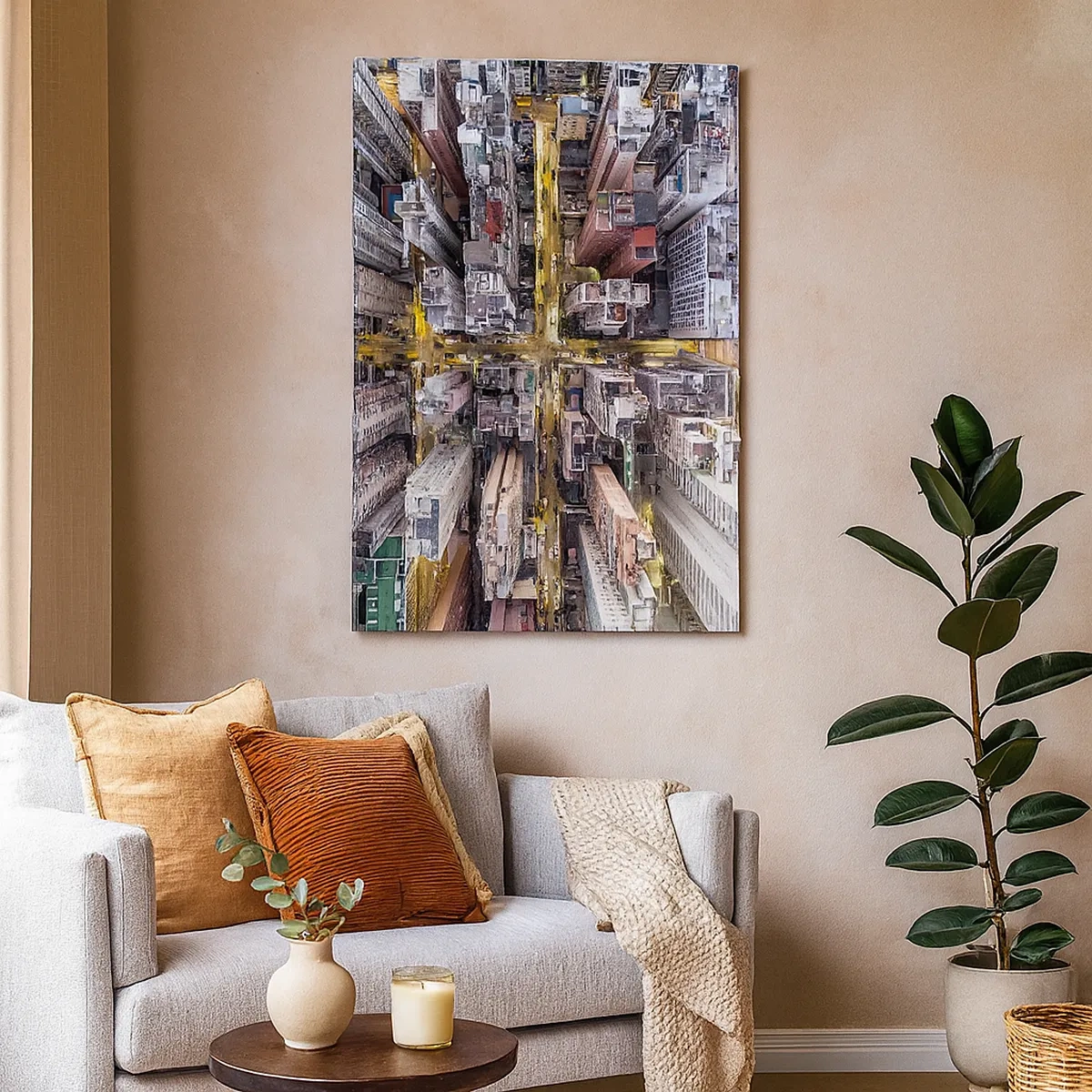 Obraz na plátně - Pozdrav z Hongkongu - 50x70 cm