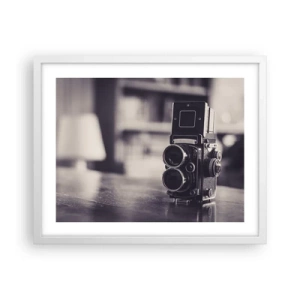 Plakát v bílém rámu - Kouzlo staré fotografie - 50x40 cm