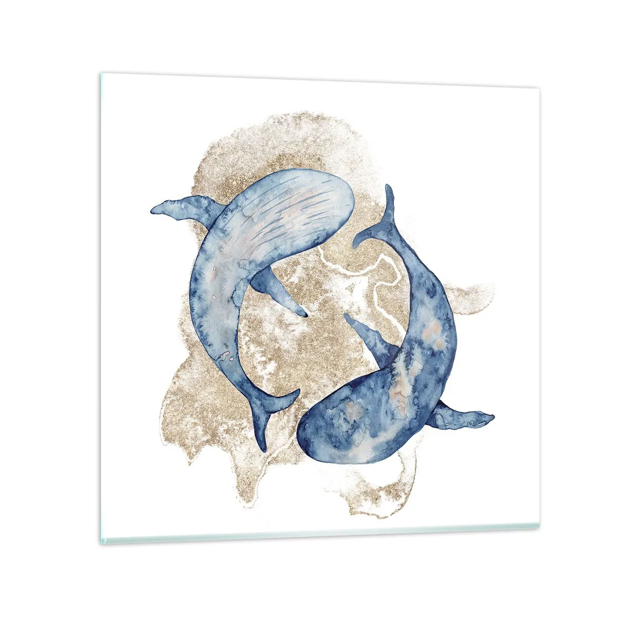 Obraz na skle - Přátelství nebo láska? - 50x50 cm