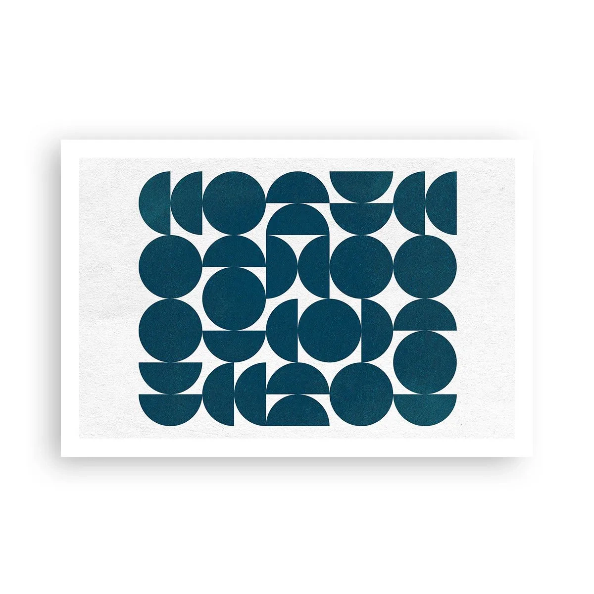 Plakát - Kruhy a půlkruhy - 91x61 cm