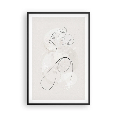 Plakát v černém rámu - Spirála krásy - 61x91 cm