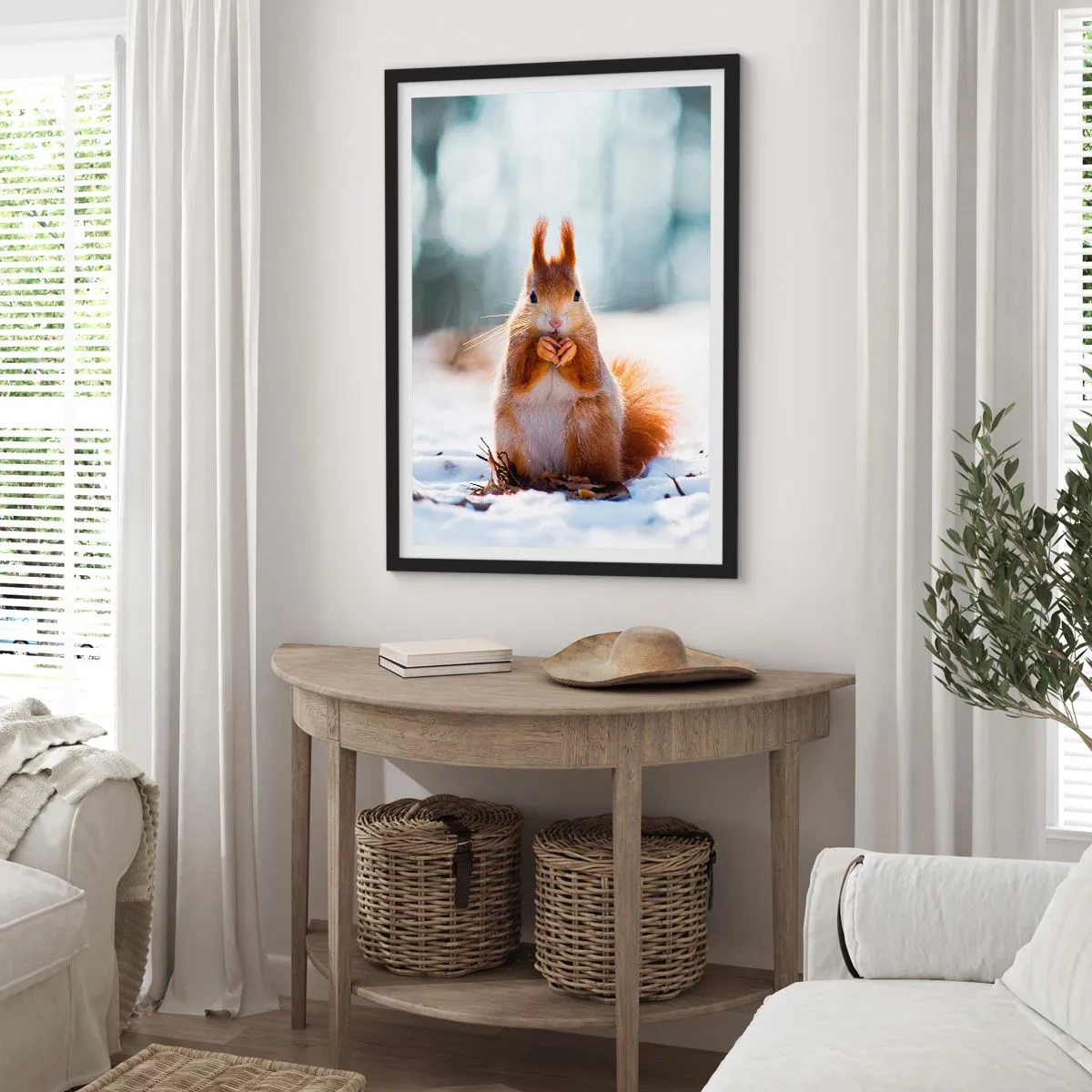 Plakát v černém rámu - Co se tak díváš? - 70x100 cm