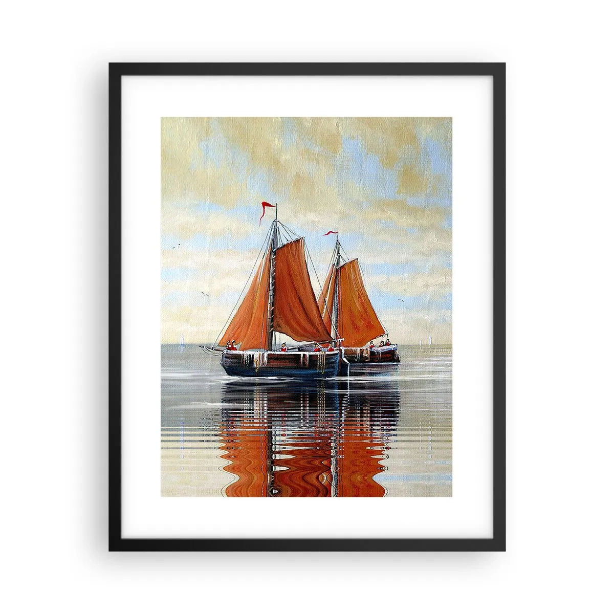 Plakát v černém rámu - Pluj, námořníku… - 40x50 cm