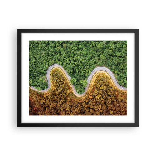 Plakát v černém rámu - Hranice a průlomy - 50x40 cm