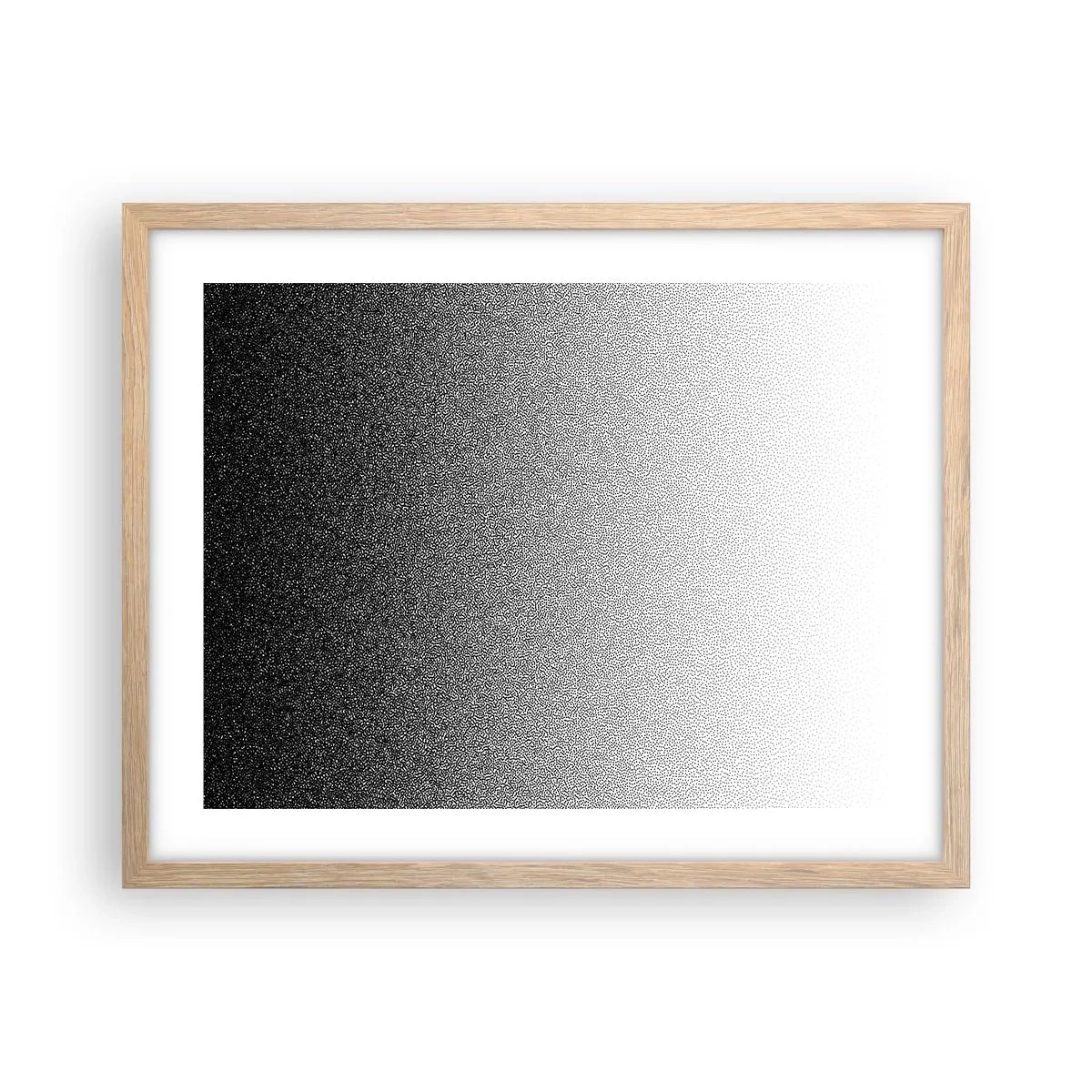 Plakát v rámu světlý dub - Směrem ke světlu - 50x40 cm