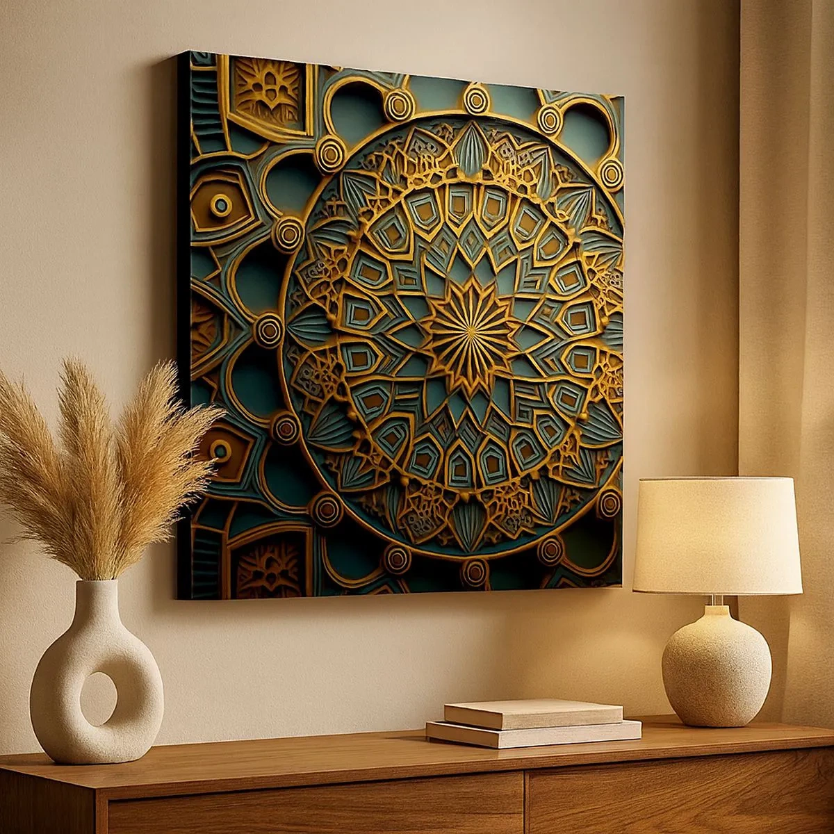 Obraz na plátně - V arabském stylu - 30x30 cm