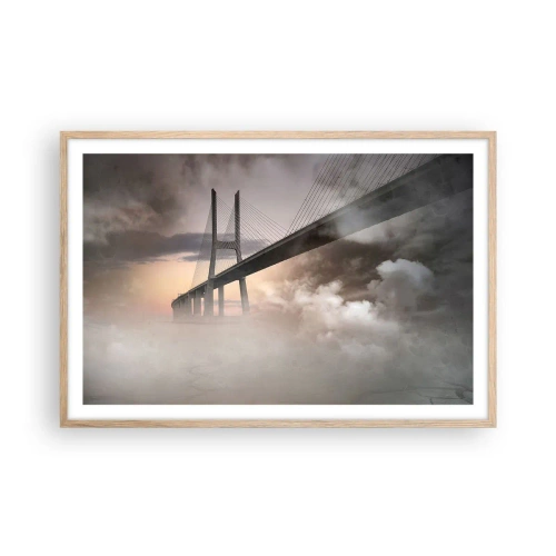 Plakát v rámu světlý dub - U řeky, která není - 91x61 cm