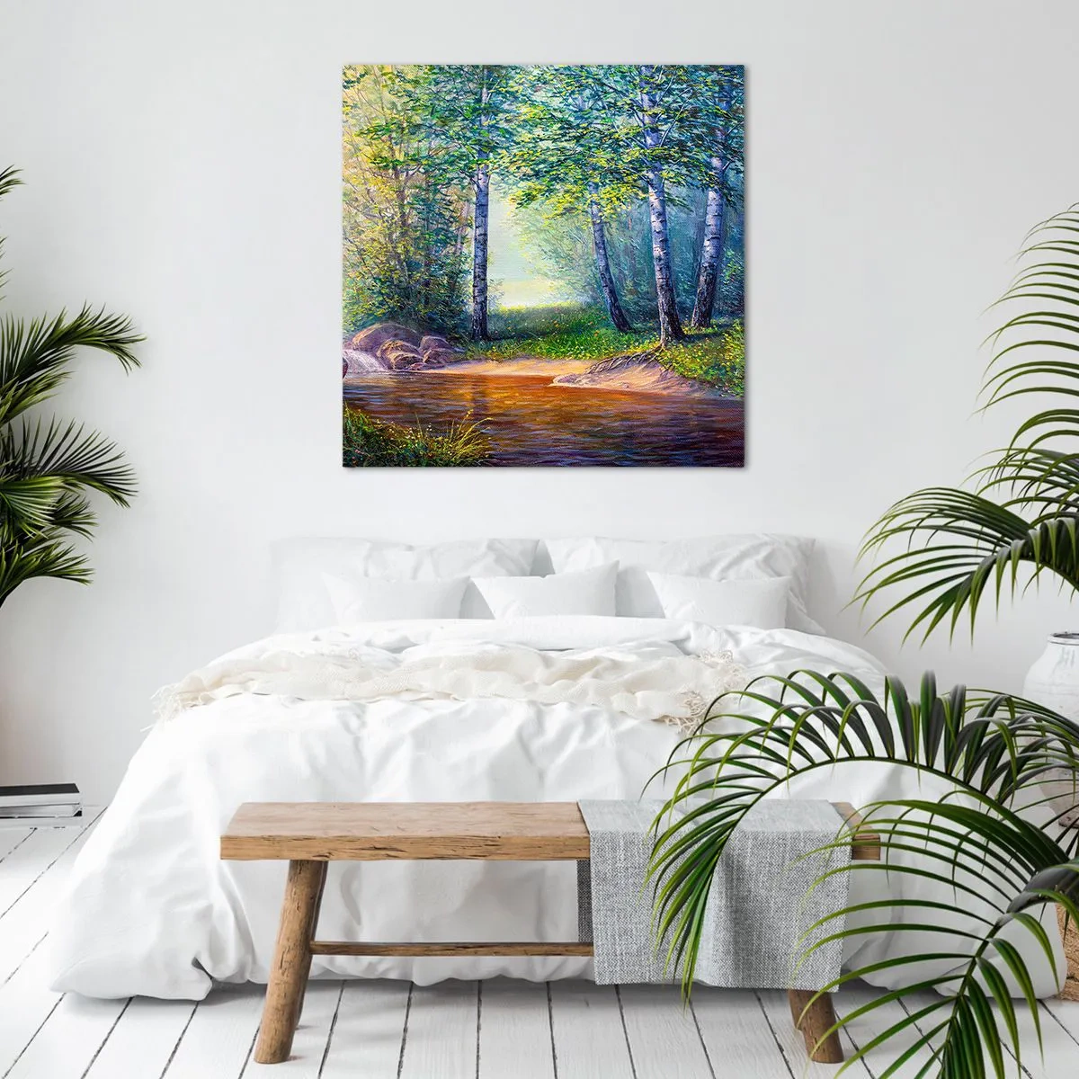 Obraz na plátně - Scénář selanky - 30x30 cm