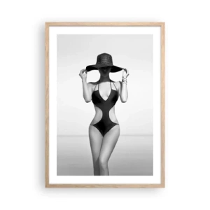 Plakát v rámu světlý dub - Jmenuji se: Elegance - 50x70 cm