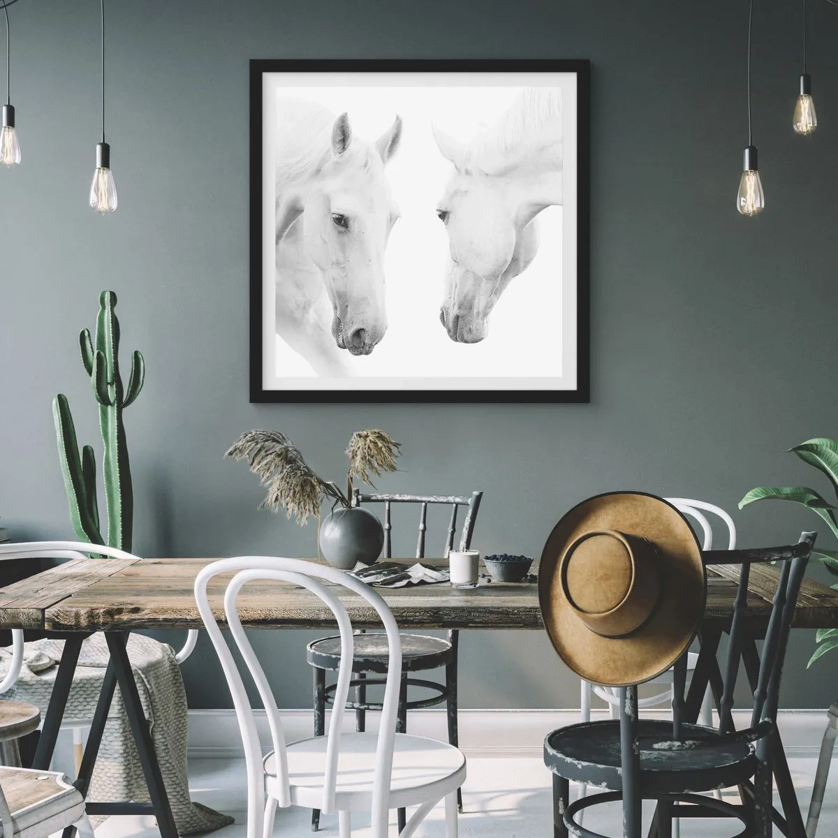 Plakát v černém rámu - Je to přátelství…? - 60x60 cm