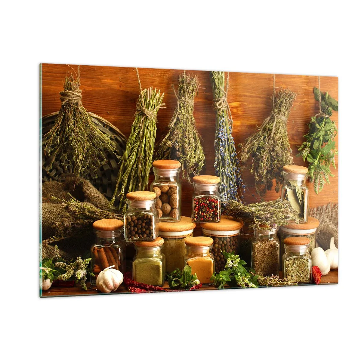 Obraz na skle - Kuchyňská kouzla - 120x80 cm