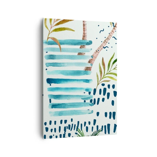 Obraz na plátně - Prázdniny pod palmami - 70x100 cm
