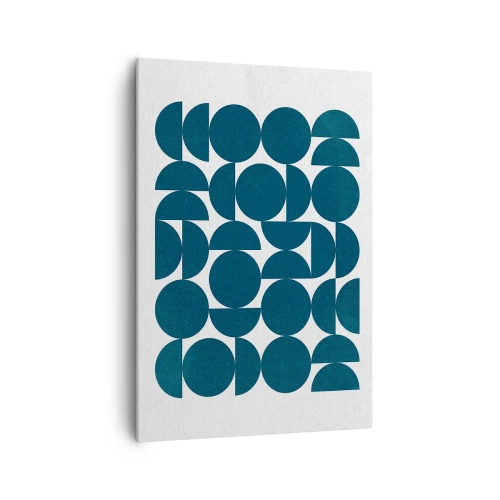 Obraz na plátně - Kruhy a půlkruhy - 70x100 cm