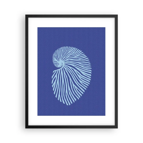 Plakát v černém rámu - Zrození mušle - 40x50 cm