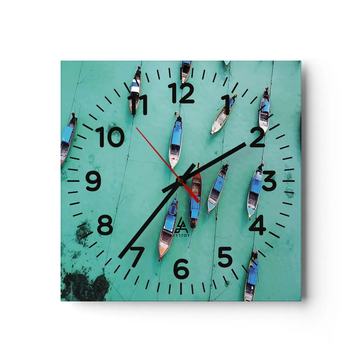 Nástěnné hodiny - V radostném očekávání - 40x40 cm