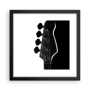 Plakát v černém rámu - Rockové ticho  - 30x30 cm