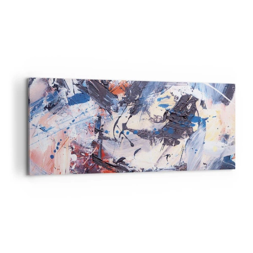 Obraz na plátně - Bláznivý tanec abstrakce - 100x40 cm