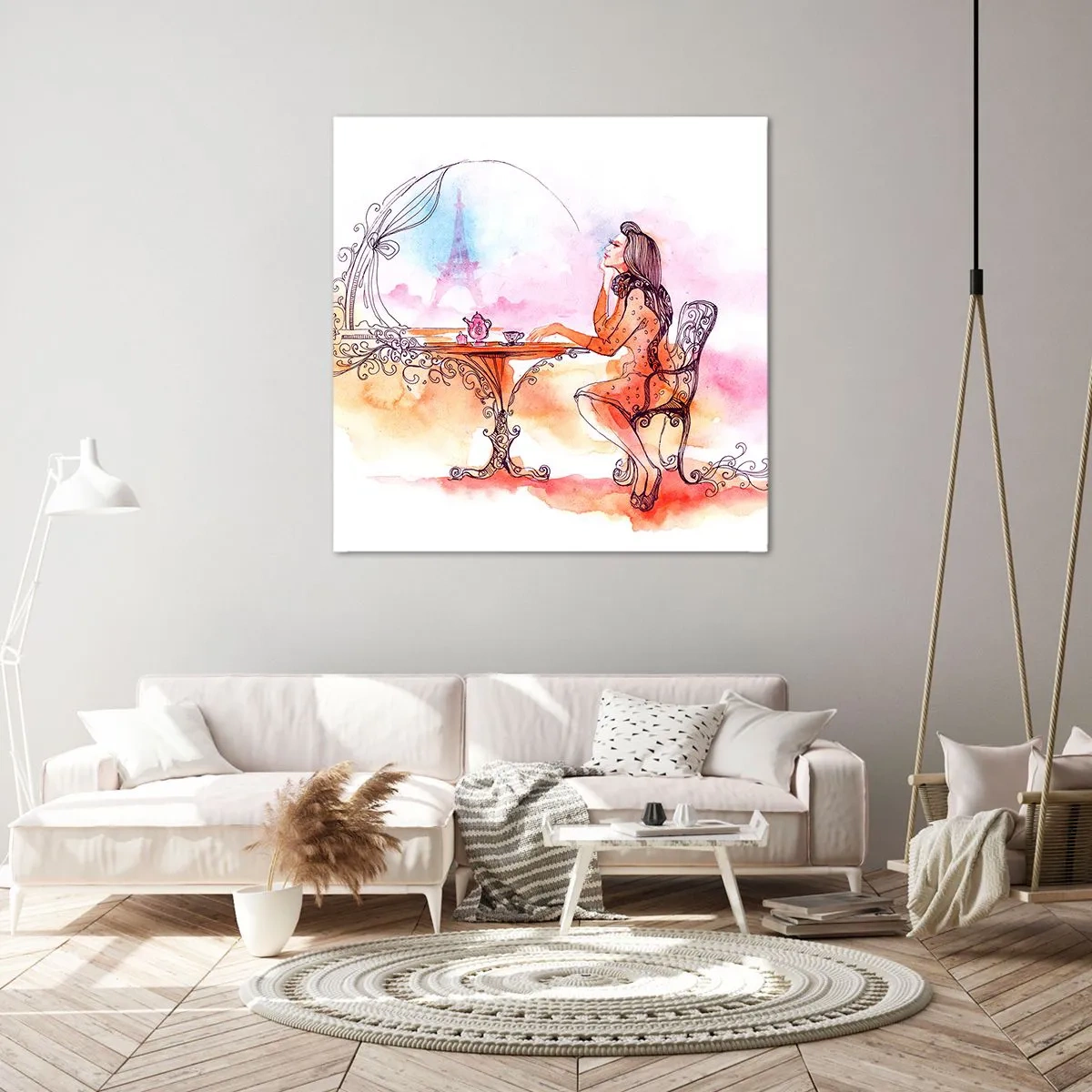 Obraz na plátně - Pařížská elegance - 50x50 cm
