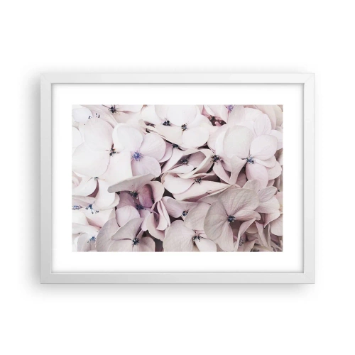 Plakát v bílém rámu - V záplavě květin - 40x30 cm