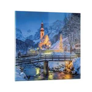 Obraz na skle - Duch Vánoc - 40x40 cm