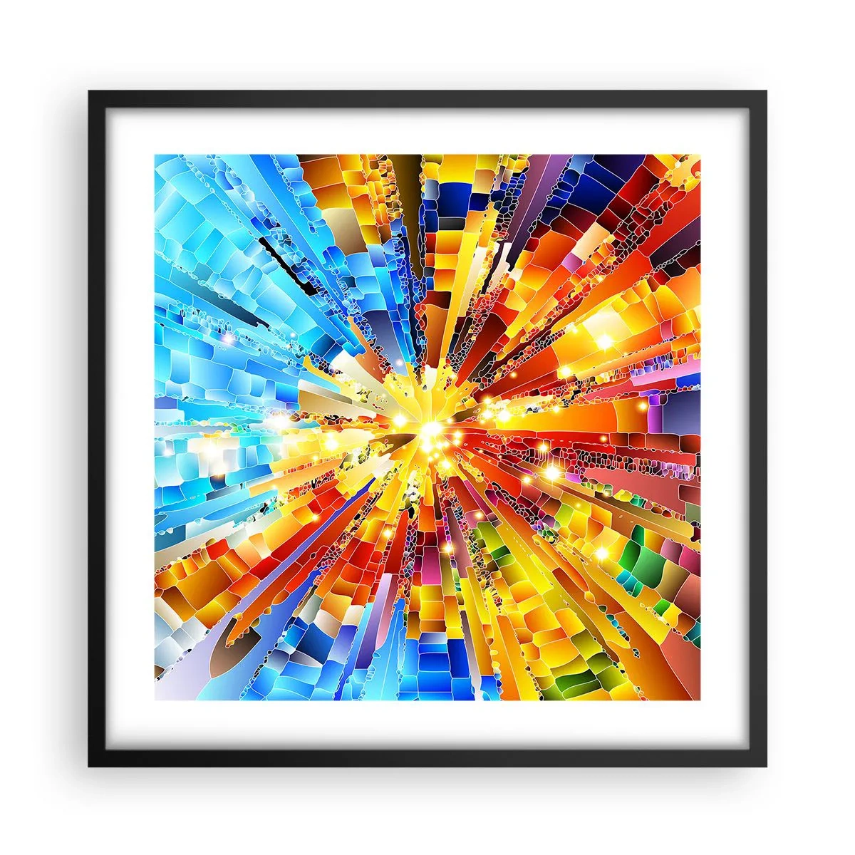 Plakát v černém rámu - In medias res - 50x50 cm