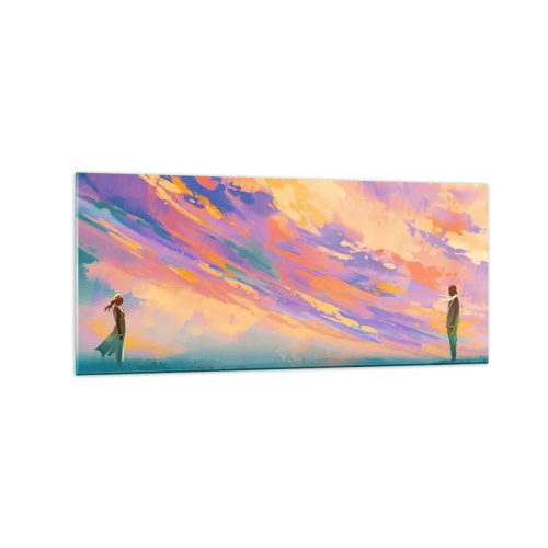 Obraz na skle - Síla přitažlivosti - 120x50 cm