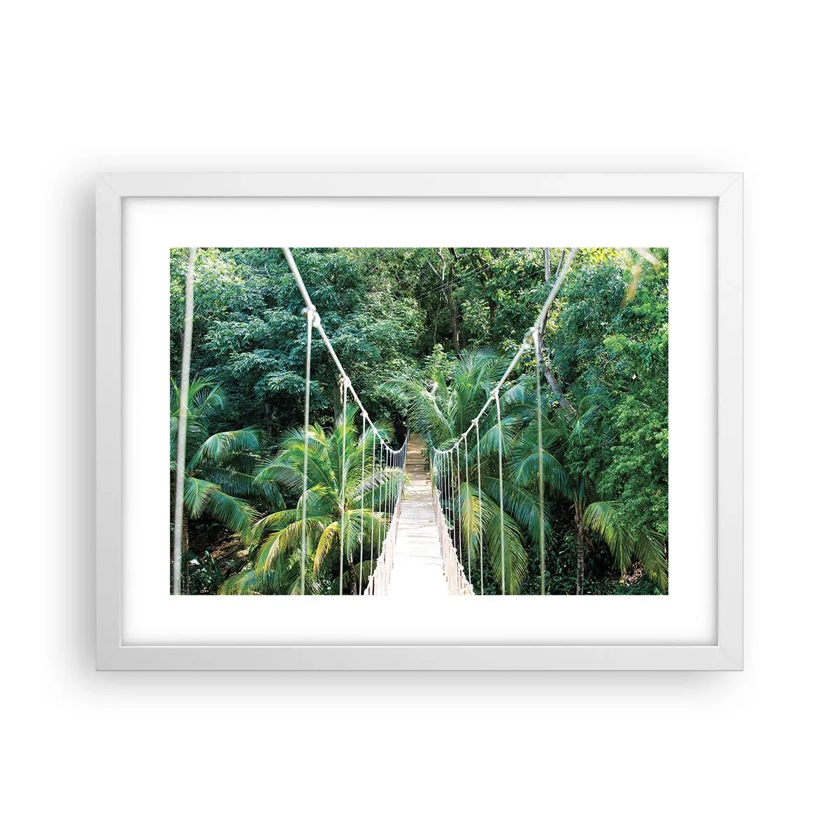 Plakát v bílém rámu - Welcome to the jungle! - 40x30 cm