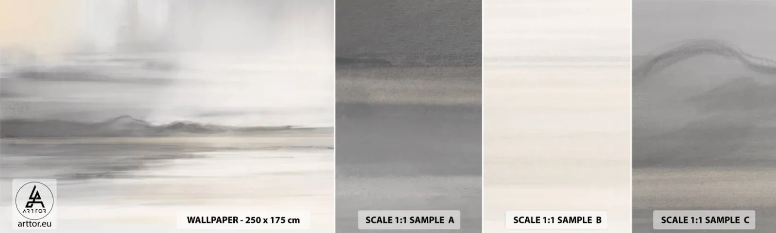 Fototapeta Vzorek Standard Eco - Zamyšlená dálka - Jasný, Kus, Abstrakce - 100x30 cm