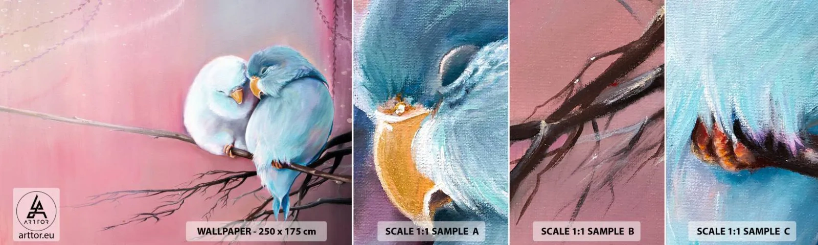 Vzor Fototapety Samolepicí Deluxe Sticker - Co k tomu dodat?… - Ptactvo, Příroda, Kus - 100x30 cm