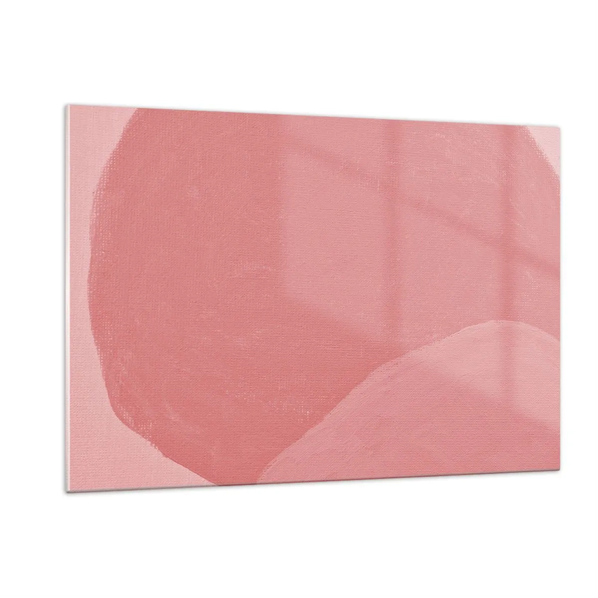 Obraz na skle - Organická kompozice v růžové - 120x80 cm