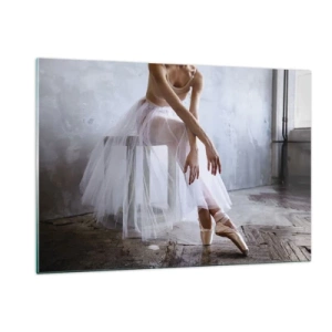 Obraz na skle - Než se rozsvítí světla rampy - 120x80 cm