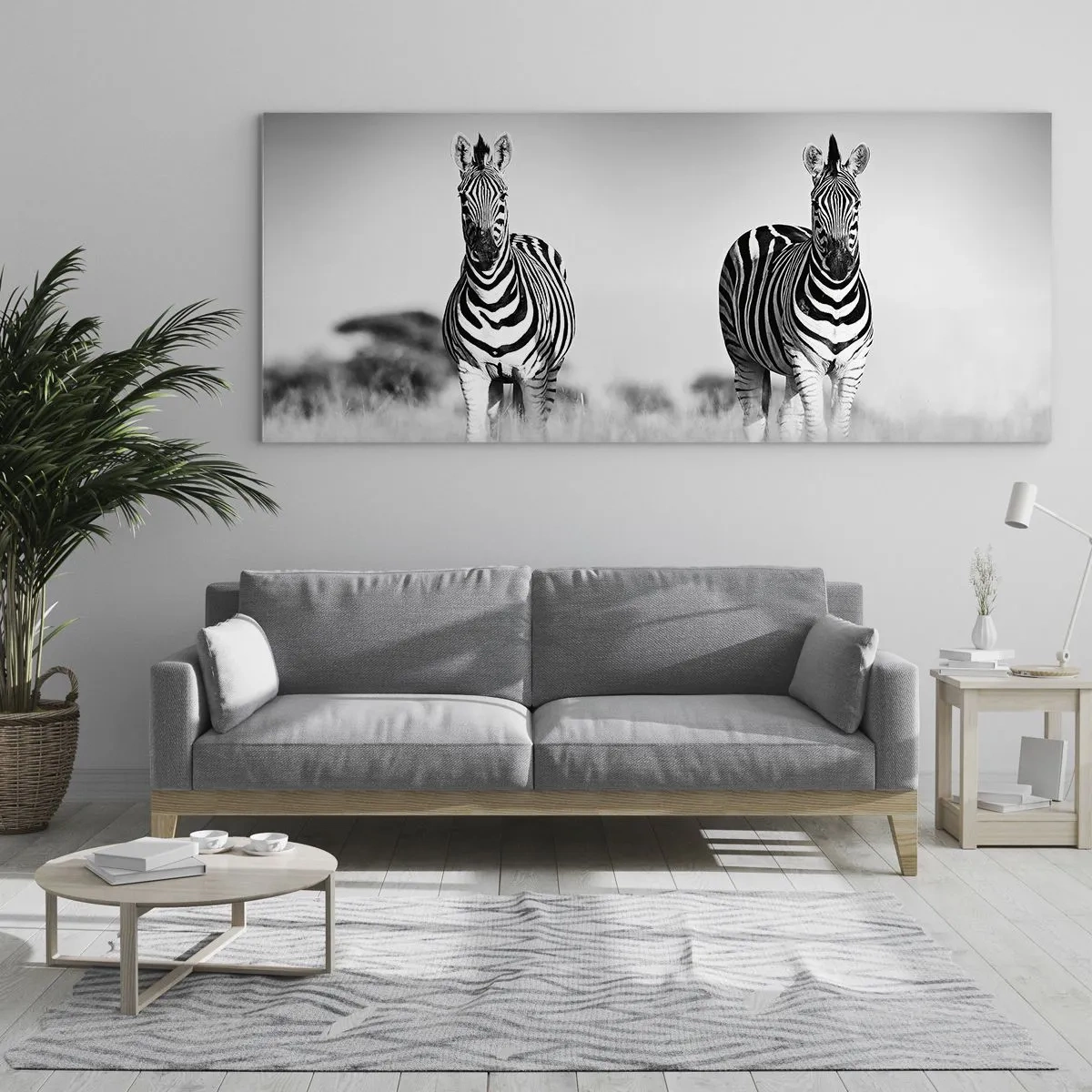 Obraz na skle - A přesto je svět černo-bílý - 100x40 cm