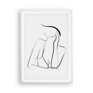 Plakát v bílém rámu - Na vlně snů - 70x100 cm